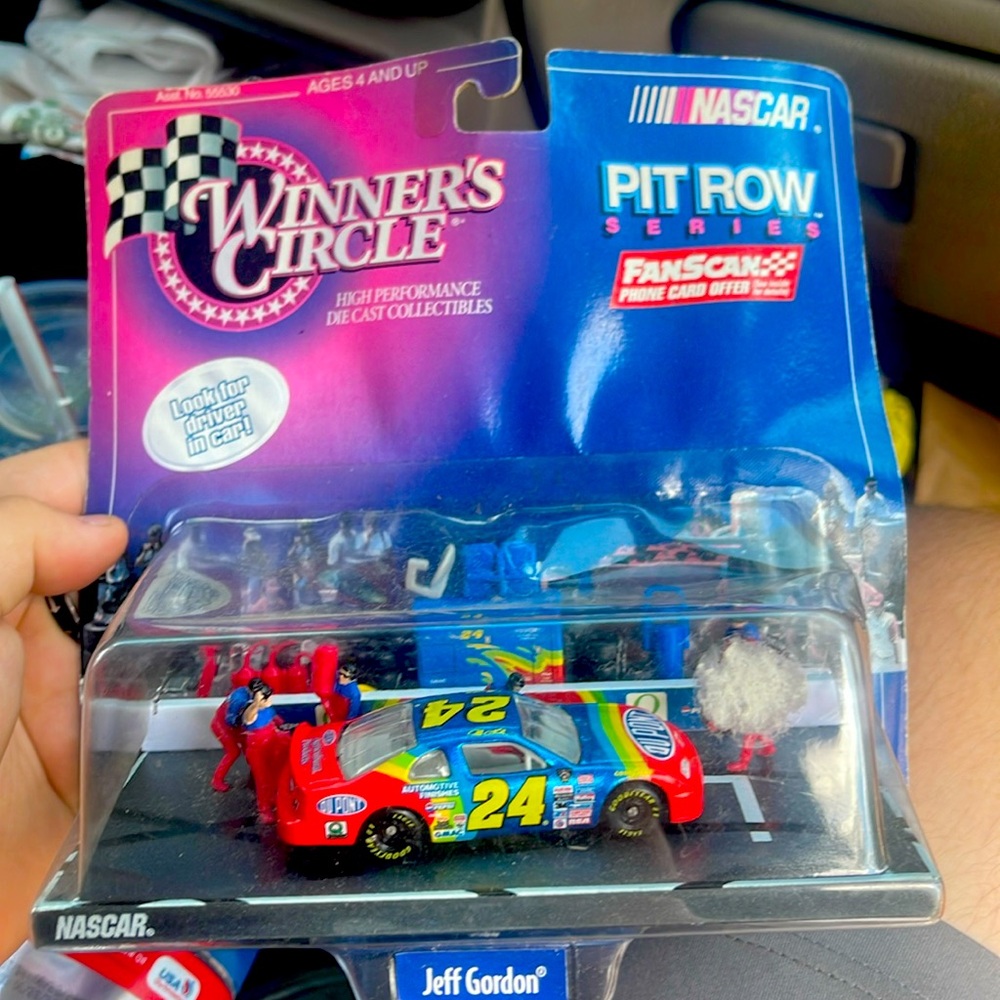 NASCAR pit row Jeff Gordon collectable